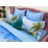 Lenjerie pat dublu, Ralex Pucioasa, 6 piese, Bumbac Finet, imprimeu 3D, IDENTIC CU POZA, Bleu, peisaj [6]