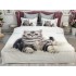Lenjerie pat dublu, Ralex Pucioasa, 6 piese, Bumbac Finet, imprimeu 3D, IDENTIC CU POZA, Gri, pisica [2]