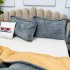  Pilota CoCoLiNo Sherpa tip Tricotaj cu blanita bej, matlasata, 200x230cm + 2 fete de perna 50x70cm, gri [5]