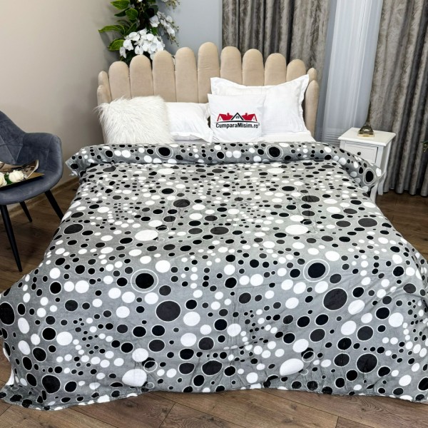 Patura CoCoLiNo Puffy, 200x220cm, Gri, buline [1]