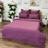 Lenjerie HoReCa, pat dublu, Damasc Finetat Deluxe, 6 piese, Violet [2]