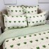 Lenjerie pat dublu, Finet, 6 piese, Verde, inimioare [3]