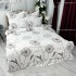 Lenjerie pat dublu,  FINET, 6 piese, Gri, papadii [2]