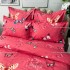Lenjerie pat dublu,  FINET, 6 piese, Roz, fluturasi [3]