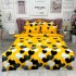 Lenjerie pat dublu,  FINET, 6 piese, Galben, inimioare [2]