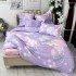 Lenjerie pat dublu,  FINET, 6 piese, Lila, flori [5]