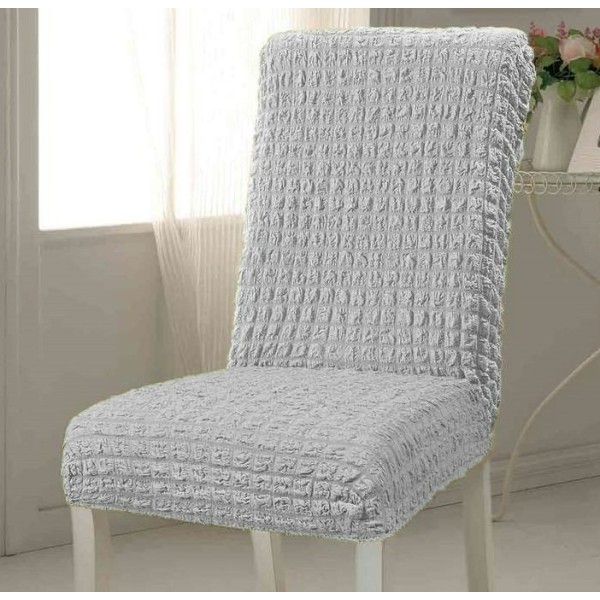 Set 6 huse creponate universale pentru scaun, gri [1]