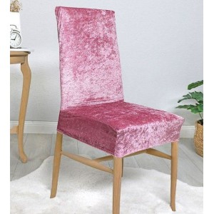 Set 6 huse universale pentru scaun Velvet , roz Set 6 huse universale pentru scaun Velvet , roz