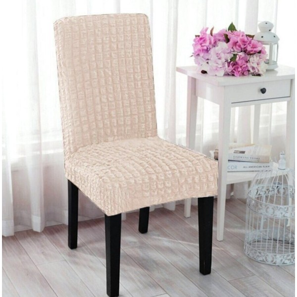 Set 6 huse creponate universale pentru scaun, Grej [1]