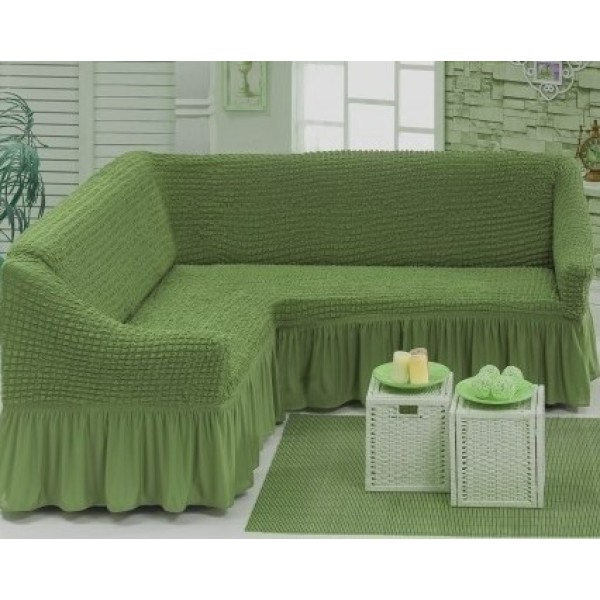 Set husa elastica si creponata pentru coltar, verde [1]