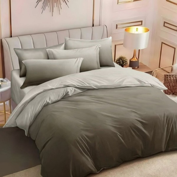 Lenjerie pat dublu (140x200cm, 160x200cm, 180x200cm),  FINET, 6 piese, degrade [1]