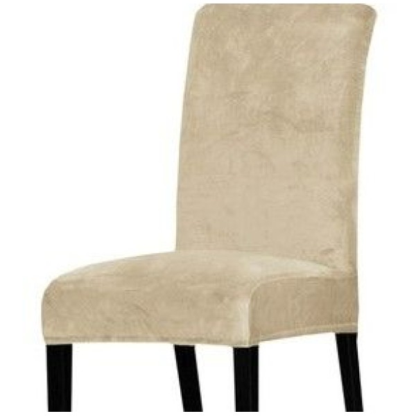 Set 6 huse universale pentru scaun Velvet , bej [1]