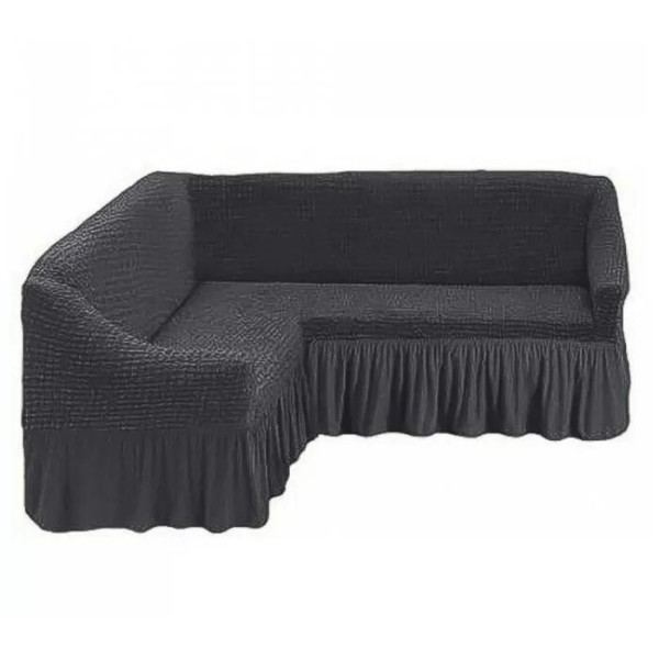 Set husa elastica si creponata pentru coltar, antracit [1]