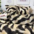 Lenjerie pat dublu (140x200cm, 160x200cm, 180x200cm), FINET, 6 piese, Alb, Negru, animal print luxury [5]