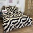 Lenjerie pat dublu (140x200cm, 160x200cm, 180x200cm), FINET, 6 piese, Alb, Negru, animal print luxury [8]