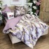 Lenjerie pat dublu,  FINET, cu elastic, 6 piese, Mov, Marmura [7]