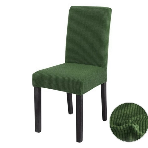 Set 6 huse universale pentru scaun model embosat tip cocolino , verde [1]