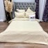 Lenjerie HoReCa, pat dublu, Damasc Finetat Deluxe cu Elastic, 6 piese, Crem [2]