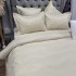 Lenjerie HoReCa, pat dublu, Damasc Finetat Deluxe cu Elastic, 6 piese, Crem [8]