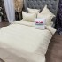 Lenjerie HoReCa, pat dublu, Damasc Finetat Deluxe cu Elastic, 6 piese, Crem [9]