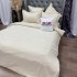 Lenjerie HoReCa, pat dublu, Damasc Finetat Deluxe cu Elastic, 6 piese, Crem [11]