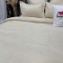 Lenjerie HoReCa, pat dublu, Damasc Finetat Deluxe cu Elastic, 6 piese, Crem [15]