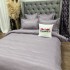 Lenjerie HoReCa, pat dublu, Damasc Finetat Deluxe cu Elastic, 6 piese, Mov prafuit [4]