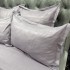 Lenjerie HoReCa, pat dublu, Damasc Finetat Deluxe cu Elastic, 6 piese, Mov prafuit [7]