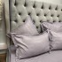 Lenjerie HoReCa, pat dublu, Damasc Finetat Deluxe cu Elastic, 6 piese, Mov prafuit [10]