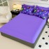Lenjerie pat dublu, FINET, Imprimeu Digital 5D - Identic cu poza, Cu ELASTIC, 6 piese, Jojo Home, Mov, Stelute [4]