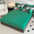 Lenjerie pat dublu, FINET, Imprimeu Digital 5D - Identic cu poza, Cu ELASTIC, 6 piese, Jojo Home, Verde, Roz, Inimioare [4]
