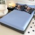 Lenjerie pat dublu, FINET, Imprimeu Digital 5D - Identic cu poza, Cu ELASTIC, 6 piese, Jojo Home, Albastru, Ursulet [4]