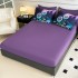 Lenjerie pat dublu, FINET, Imprimeu Digital 5D - Identic cu poza, Cu ELASTIC, 6 piese, Jojo Home, Mov, Papadii [4]
