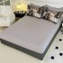 Lenjerie pat dublu, FINET, Imprimeu Digital 5D - Identic cu poza, Cu ELASTIC, 6 piese, Jojo Home, Gri, Catel si Pisica [4]