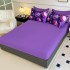 Lenjerie pat dublu, FINET, Imprimeu Digital 5D - Identic cu poza, Cu ELASTIC, 6 piese, Jojo Home, Mov, Macarons [4]