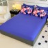 Lenjerie pat dublu, FINET, Imprimeu Digital 5D - Identic cu poza, Cu ELASTIC, 6 piese, Jojo Home, Albastru, Roz, Inimioare [4]