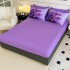 Lenjerie pat dublu, FINET, Imprimeu Digital 5D - Identic cu poza, Cu ELASTIC, 6 piese, Jojo Home, Mov, Cale [4]
